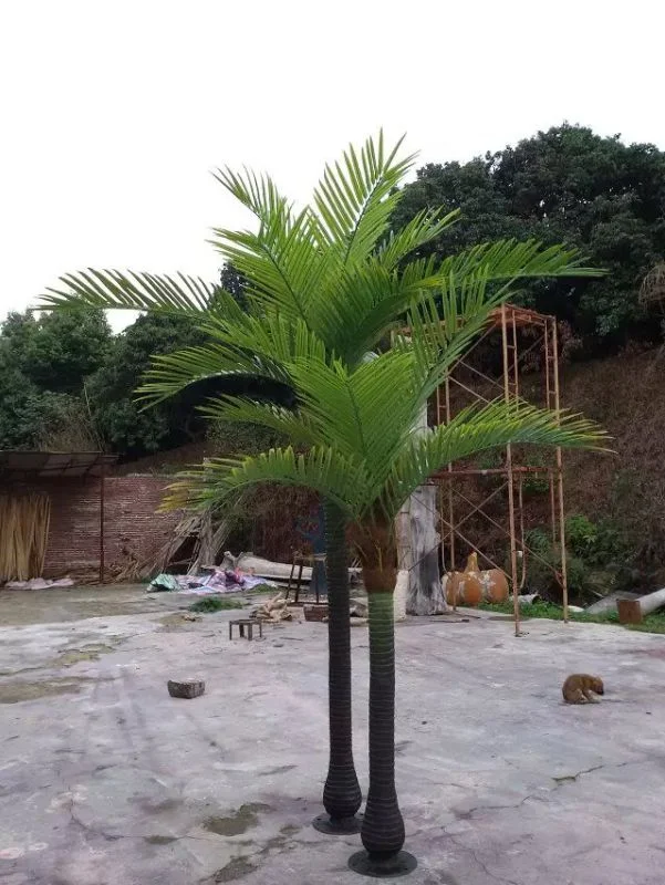 Cheap Small Artificial Palmas De Plastico Plastic Palm Tree For Sale