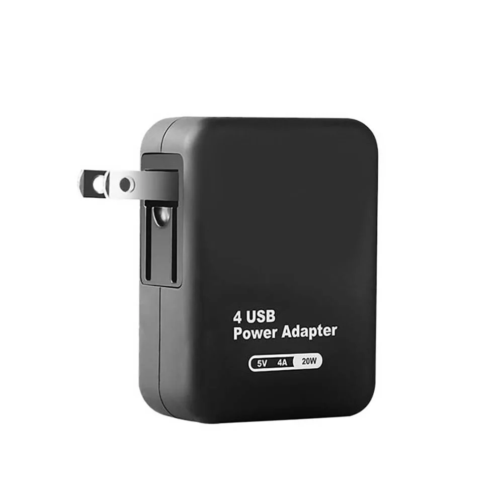 Зарядное устройство usb плоское 5 В 4 USB-порта 220-110 20 Вт