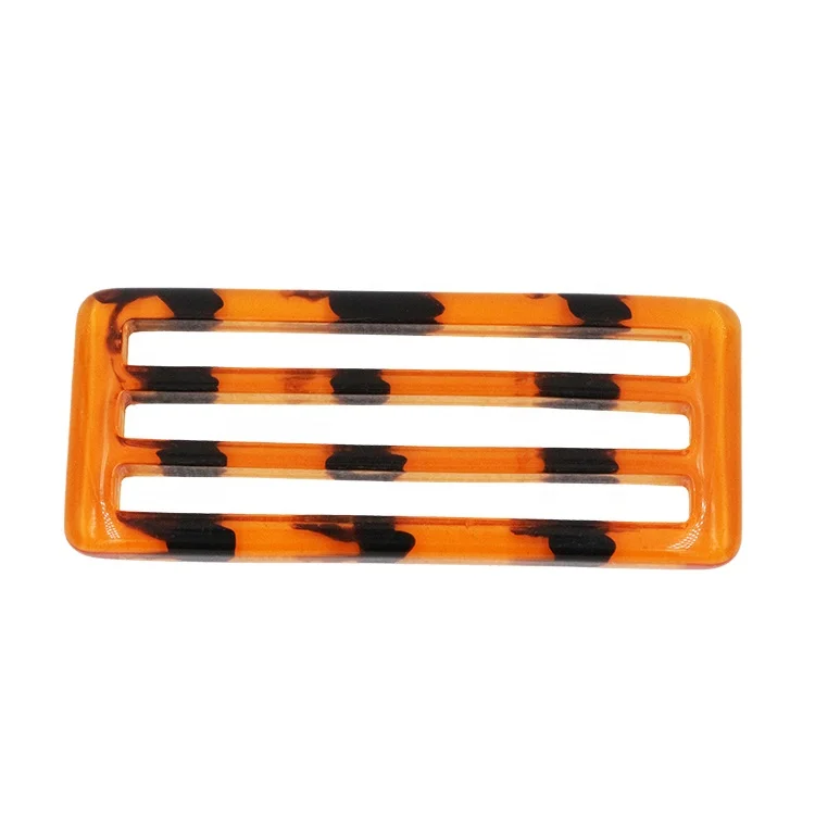 4 lines special tortiese shell high quality custom woman resin belt buckle