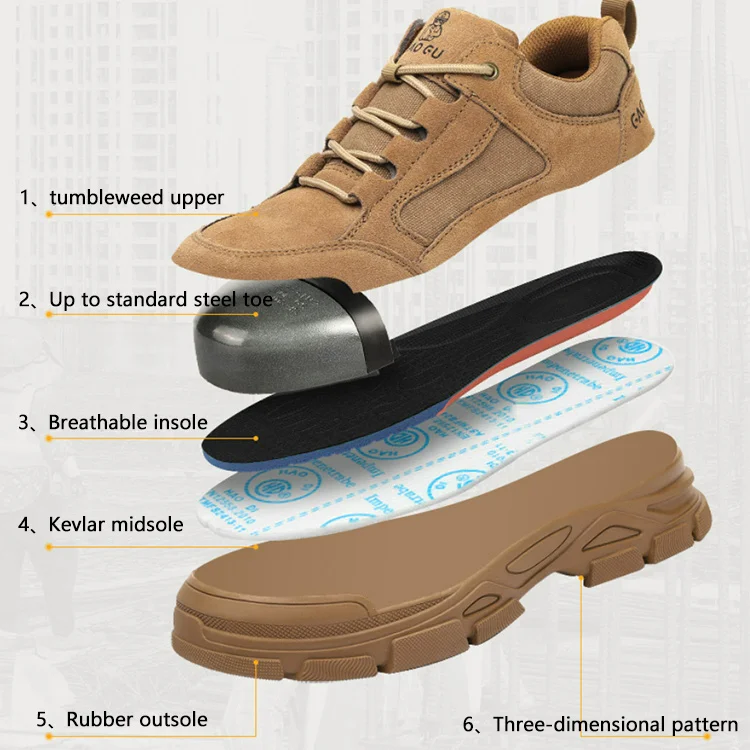 Light Weight Welding Industrial Men Work Boots Price Cut Steel Toe Safety Shoes For  Men Breathable Lightweight Safety Shoes