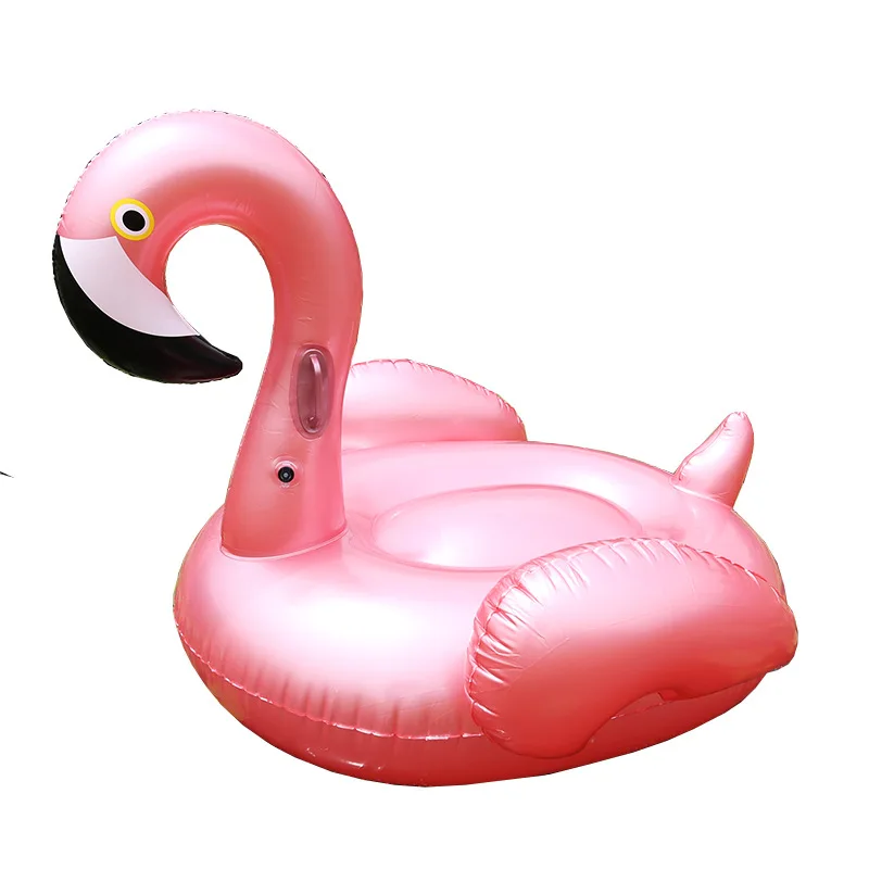 
Inflatable Water Park Toys Inflatable Rose Gold Flamingo Floating Raft 