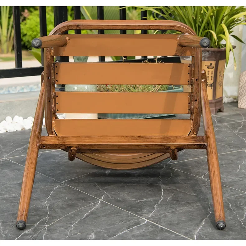 ZUOAN Morden Outdoor Balcony Table and Chairs Set Leisure Garden Furniture for Small Area Convenient Double Layer Design