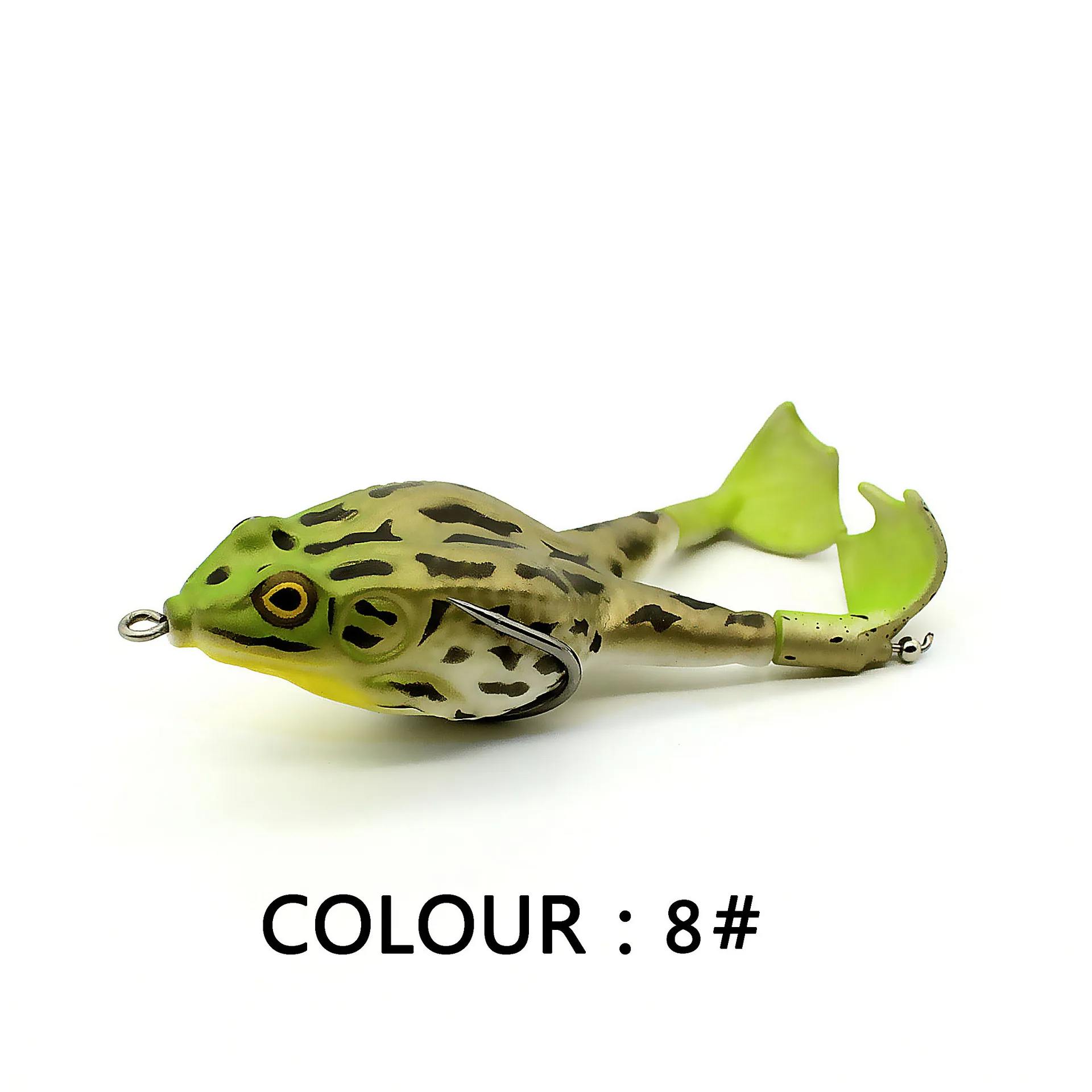 New style 75mm 90mm 100mm rotary leg soft frog bait whopper plopper Fishing Topwater  frog Lure with best price