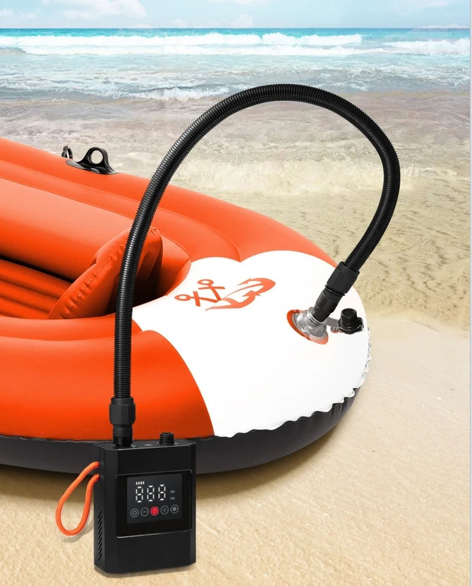 High pressure Electric built-in battery LED display air inflation deflation pump sup inflate pump machine for inflatable boat
