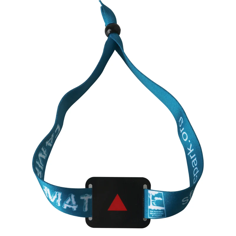 Popular RFID NFC Woven Elastic Wristband Bracelet For Festival Events Concert Tickets