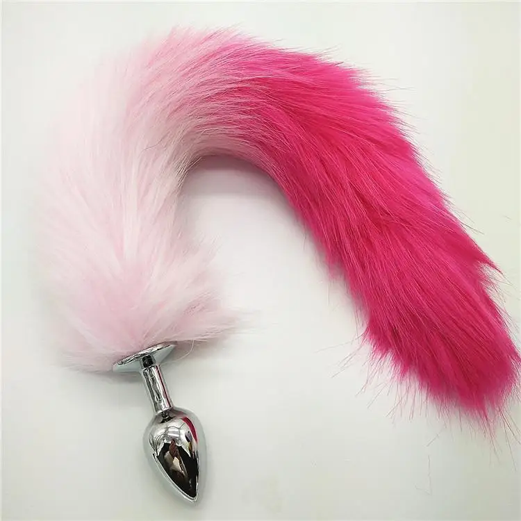 Romance Cosplay False Fox Tail With Metal Anal-Butt Plug Funny Toy Adult Game butt plugs beginner