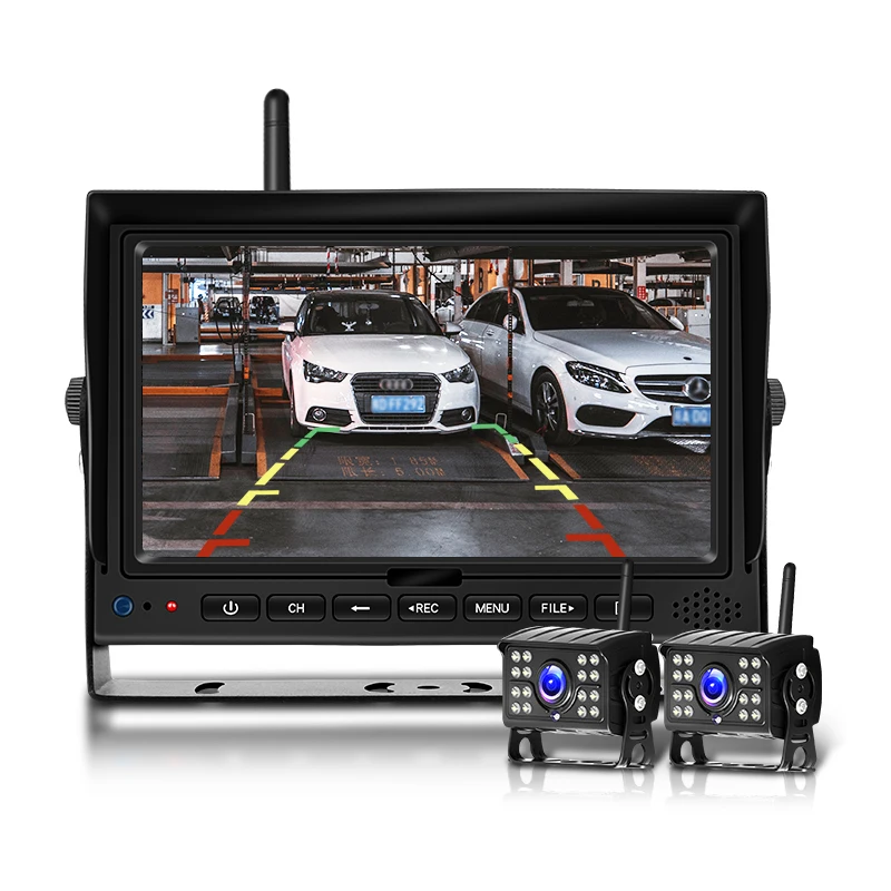 High Definition AHD 720P Wireless Truck DVR Monitor Night Vision Reverse Backup Recorder Camera For Bus