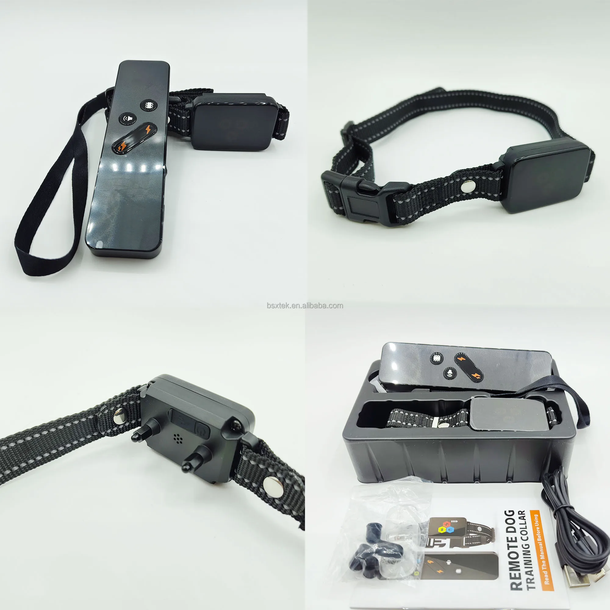 new design remote control waterproof LED Display Beep Vibration Anti-bark dog training e collar