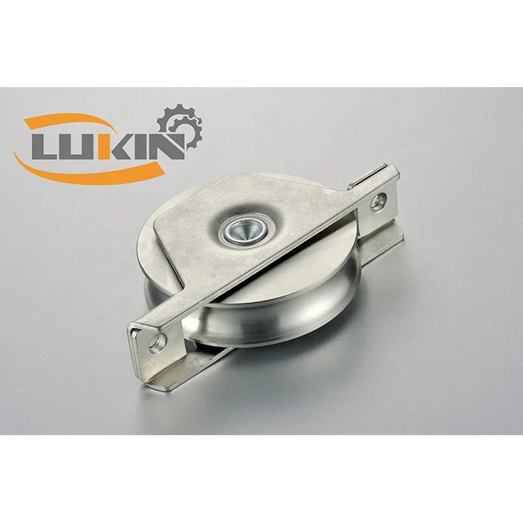 U Groove Steel Groove Wheel Heavy Duty Track Wheel Rigid Caster Sliding Gate Roller Wheel with Bearing for Swing Sliding Gate