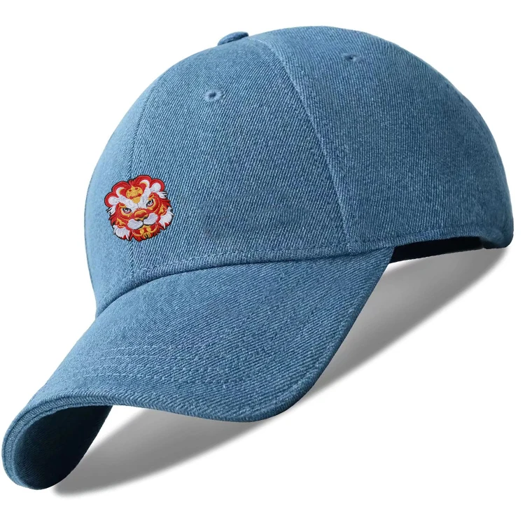 Wholesale High Quality Custom 100% Washed Cotton Dad Hat Distressed Brim Kids 6 Panel Baseball Cap