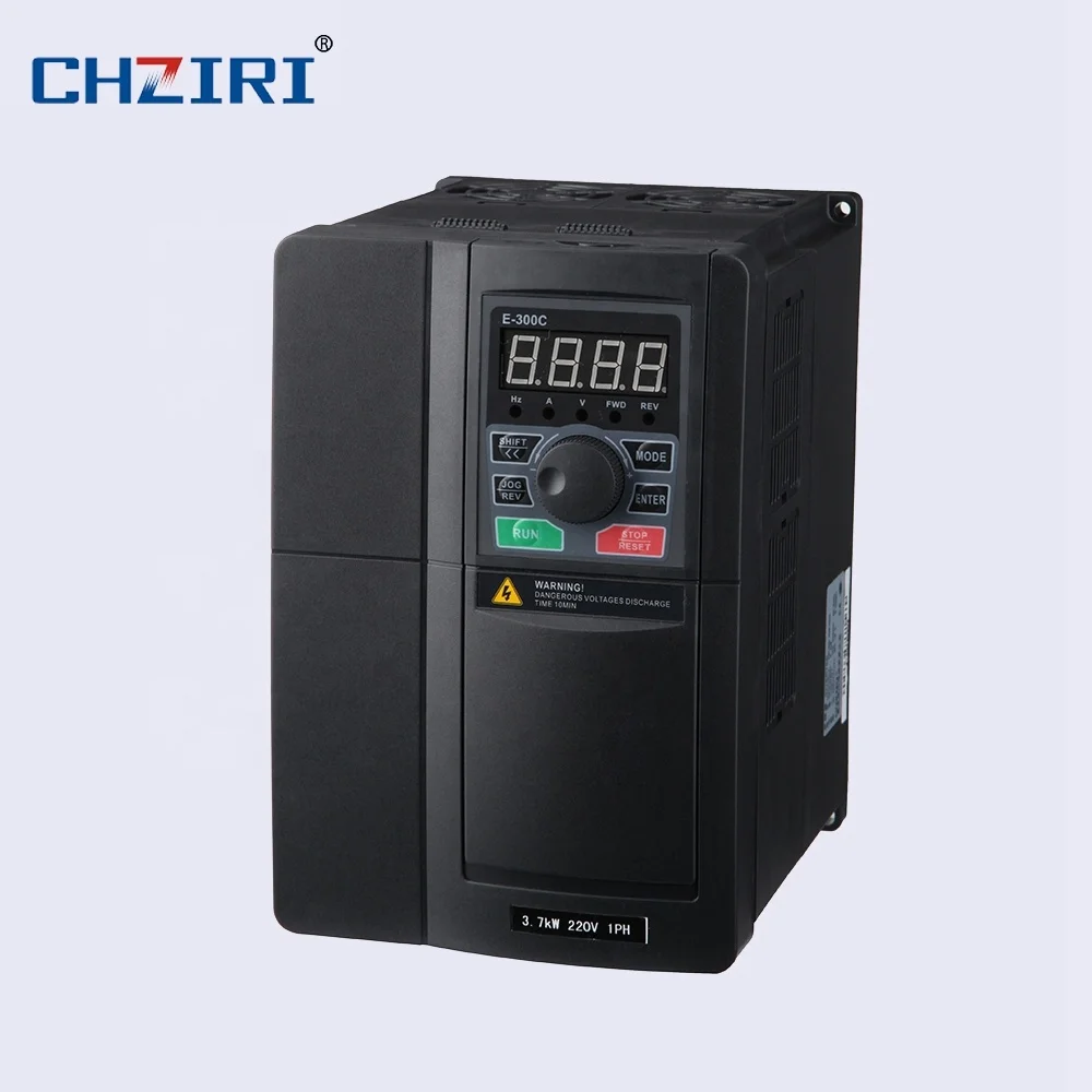 CHZIRI 3.7kW 220V motor speed controller Single phase variable frequency inverter vfd