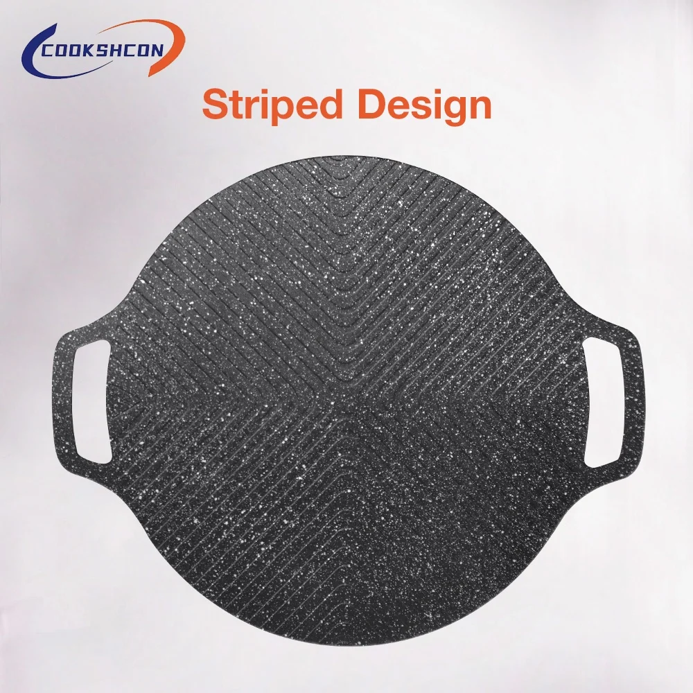 Cookshcon High Quality ODM OEM Die-Casting Aluminum Nonstick Multifunctional Grill Pan Wok Pan