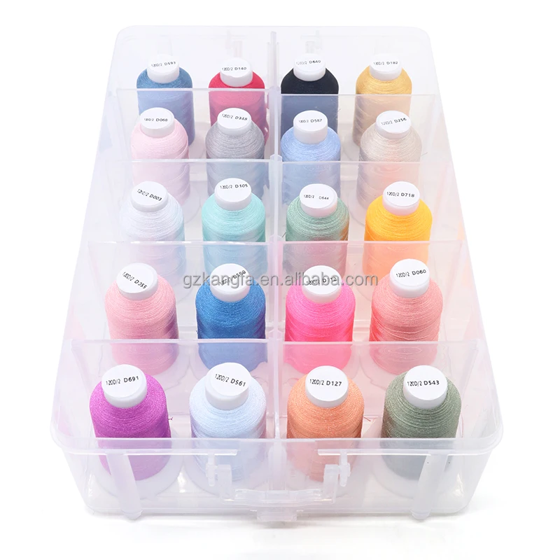 40 Colors Embroidery Thread Kits Rich Color Threads For High Speed Embroidery Machine