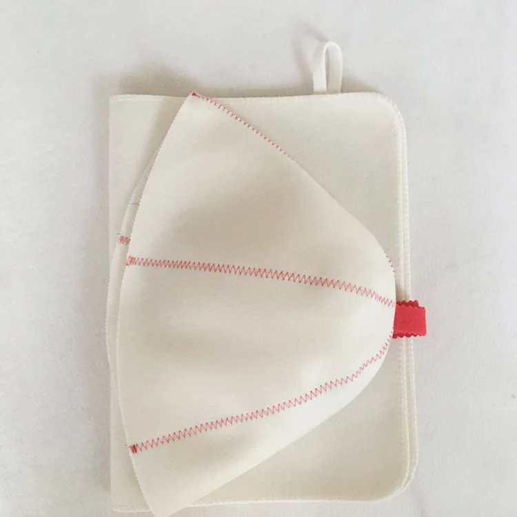 Organic Wool Felt  sauna hats with embroidery