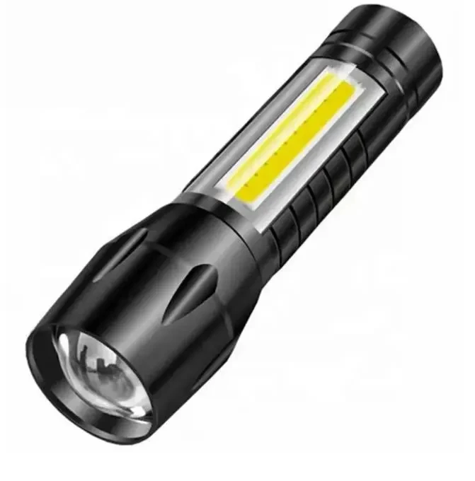 COB XPE Zoom USB Rechargeable Flashlight Portable Waterproof Camping Torch Super Bright LED Tactical Flash lamp