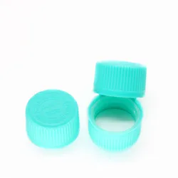 28mm blue and green plastic cap child resistant cap for cough syrup bottle