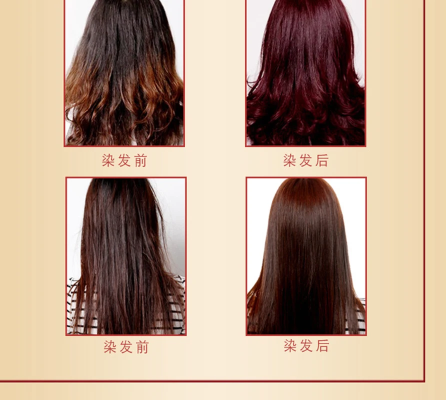 Dropshipping  Mokeru Natural Magic Brown Permanent Hair Color Dye Shampoo Anti Grey Hair Color Shampoo for Women