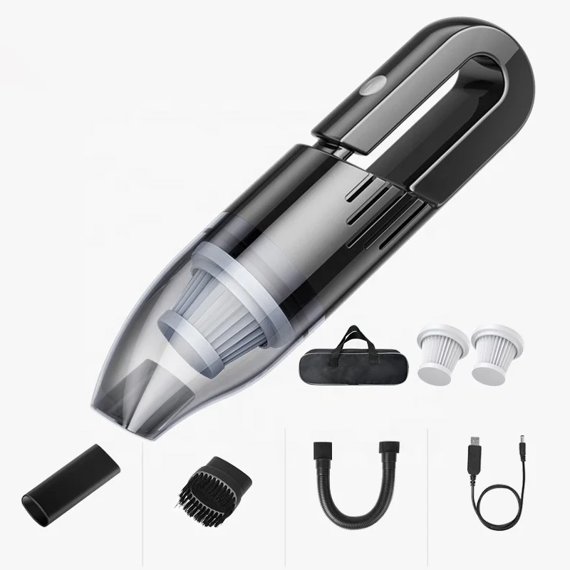 FIREEGG new product Mini Cordless Car Vacuum Cleaner Dust Buster 6000 Pa Strong Power USB Rechargeable for home