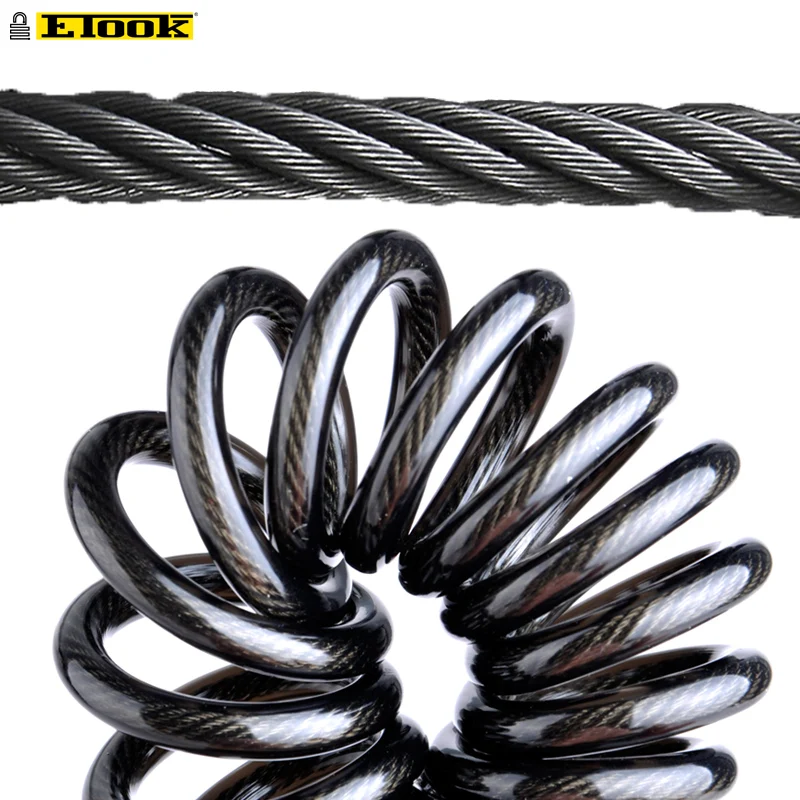 ETOOK 2020 new Cable Lock helmet Lock for motorcycle