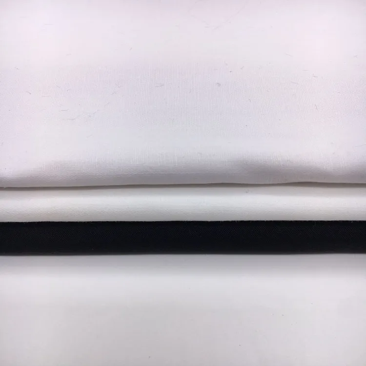 CVC  65/35 110*76 Cotton Poly Plain Woven Poplin Hat Towel Binding Bag Pocket Dress Lining Shirting Fabric