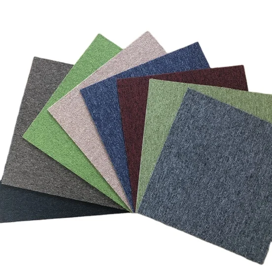 PP Loop Pile Wall to Wall Plain Tufted Carpet for Exhibition Removable Capet Tile