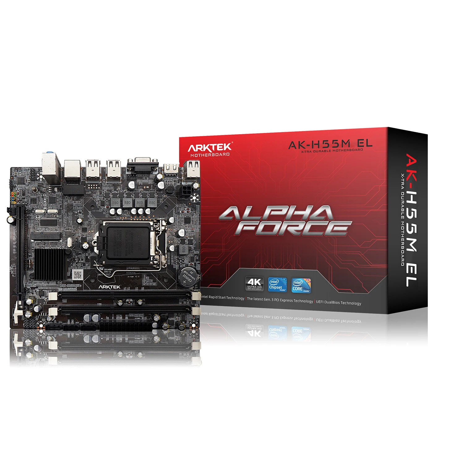 Computer Motherboard H55 LGA1156 DDR3 chipset for desktop