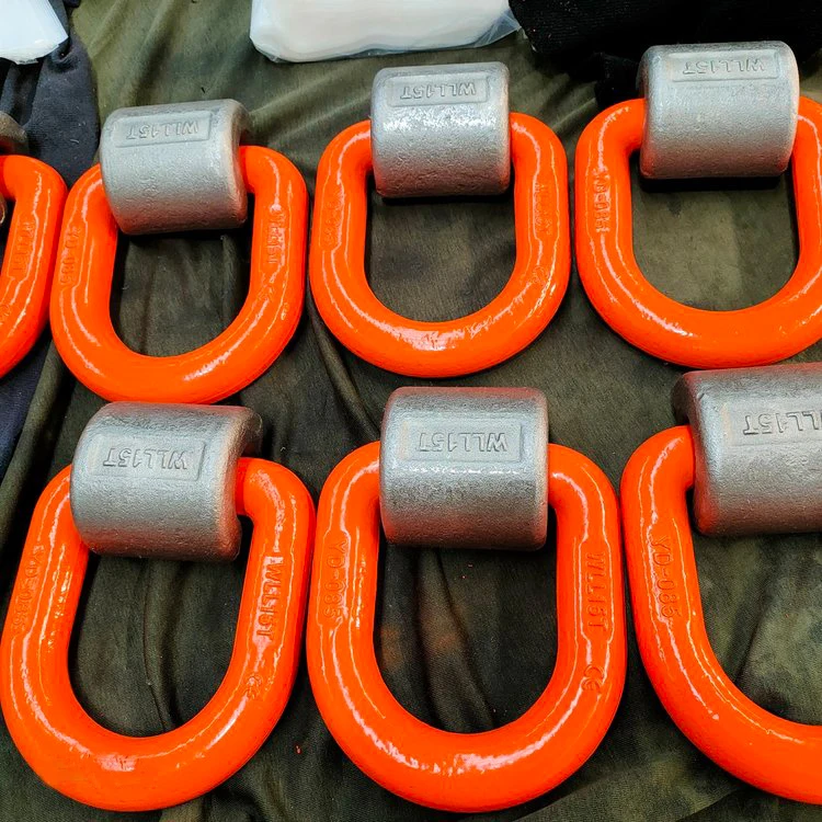 Industrial lifting D ring /Grade 80 Spring Loaded Lashing Ring