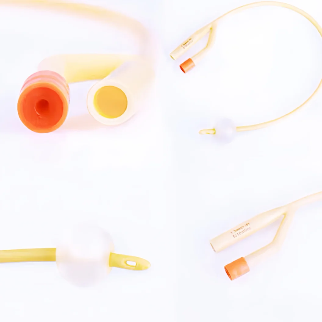 Medical cheap disposable medical 2way 3way latex foley catheter silicone coated Ultra-smooth Latex Urethral Catheter