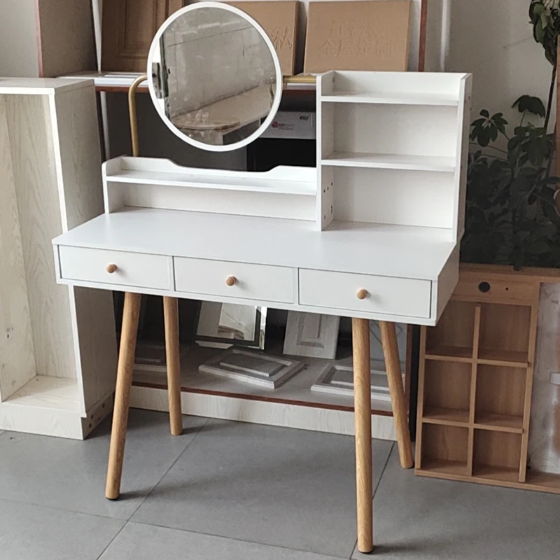 simple dressing table designs wooden white makeup vanity for livingroom