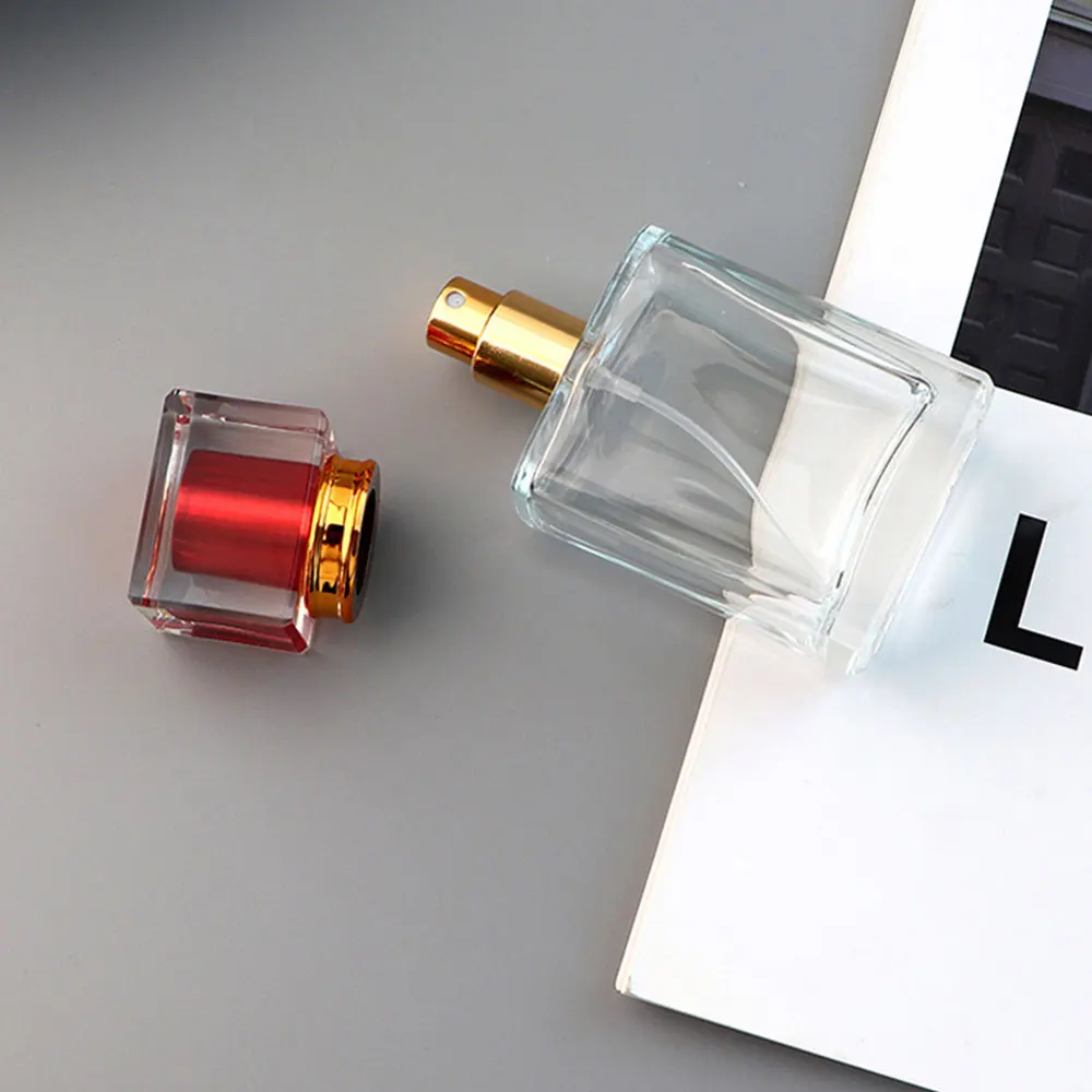 30ml 50ml Transparent clear Black Perfume Bottles Empty Glass Mist Spray Bottles Dispenser Atomizer