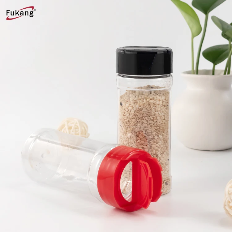 100Ml Plastic Bottle Spice Herbs Powders Seasoning Shaker Jar