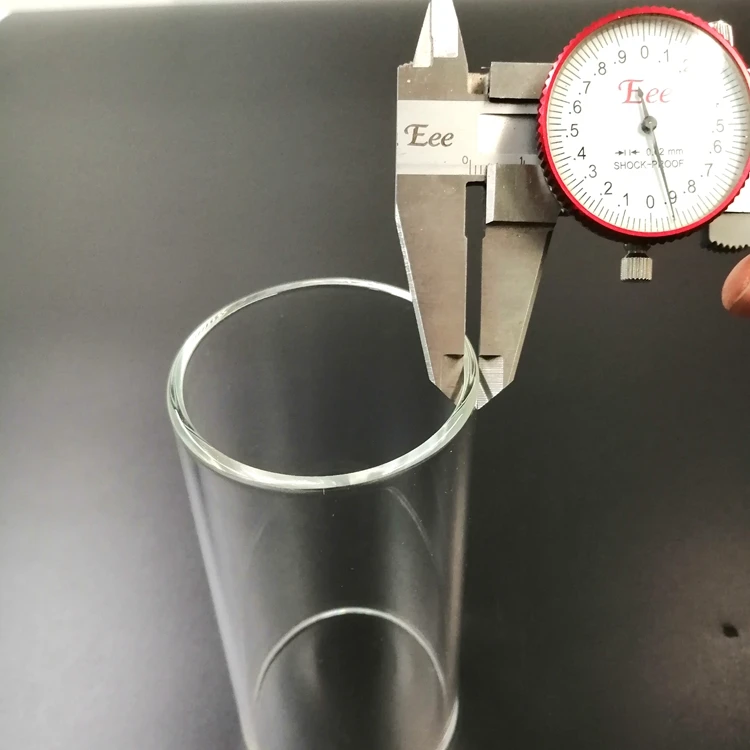 Производитель 60 мм прозрачная боросиликатная стеклянная трубка, стеклянная трубка для кальяна