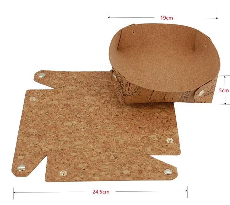  Wholesale Cork Storage Tray High Quality Waterproof Dirty-proof Natural