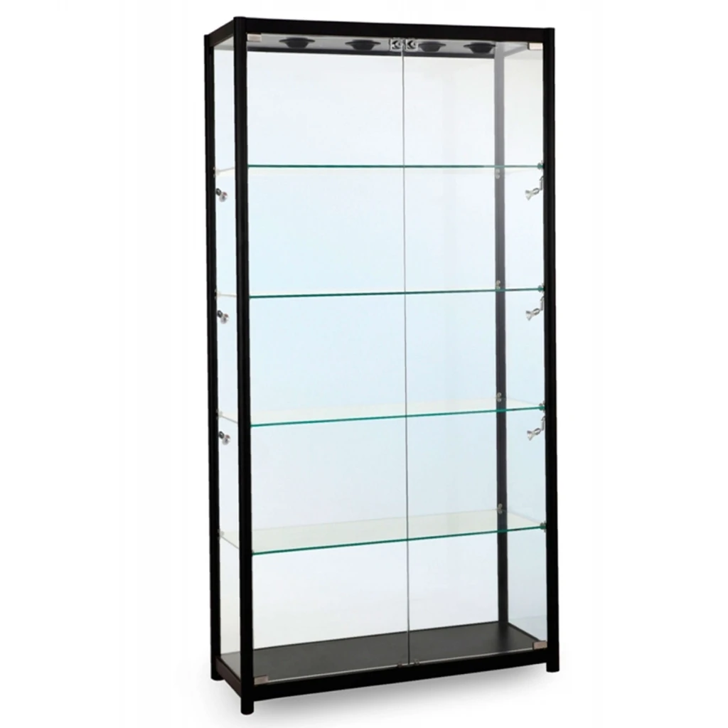 Multipurpose extra vision frame wall glass display showcase for smoking accessories shops