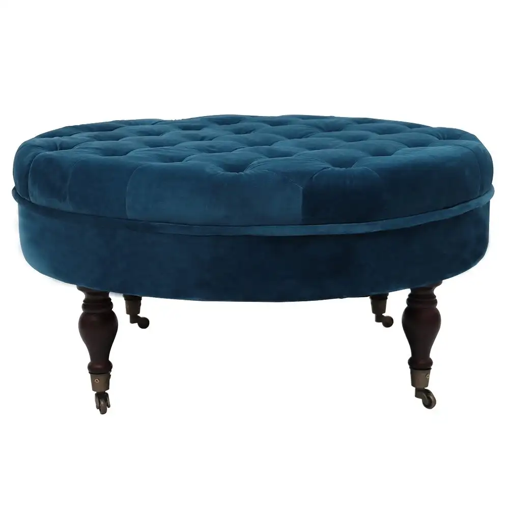 TUNUO Factory wholesale High Quality Stool  comfortable Upholstered  round tufted Ottoman bench for livingroom