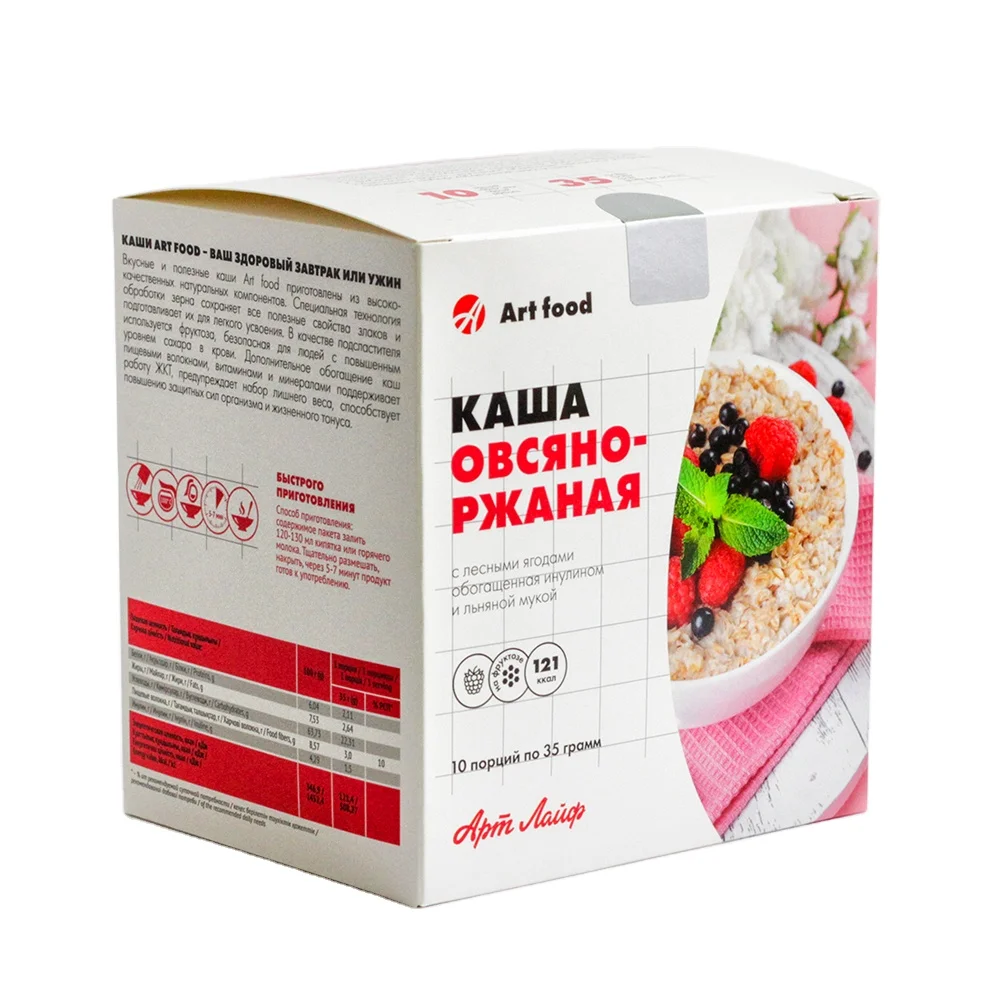 Мгновенное здоровое питание 10 частей 35 г каша «Овсянка-рыба с дикими