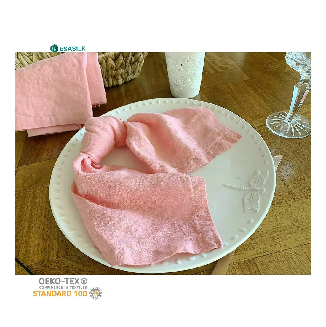 2024 Popular High Quality Stone Color Table Linen Napkins Wedding Napkins