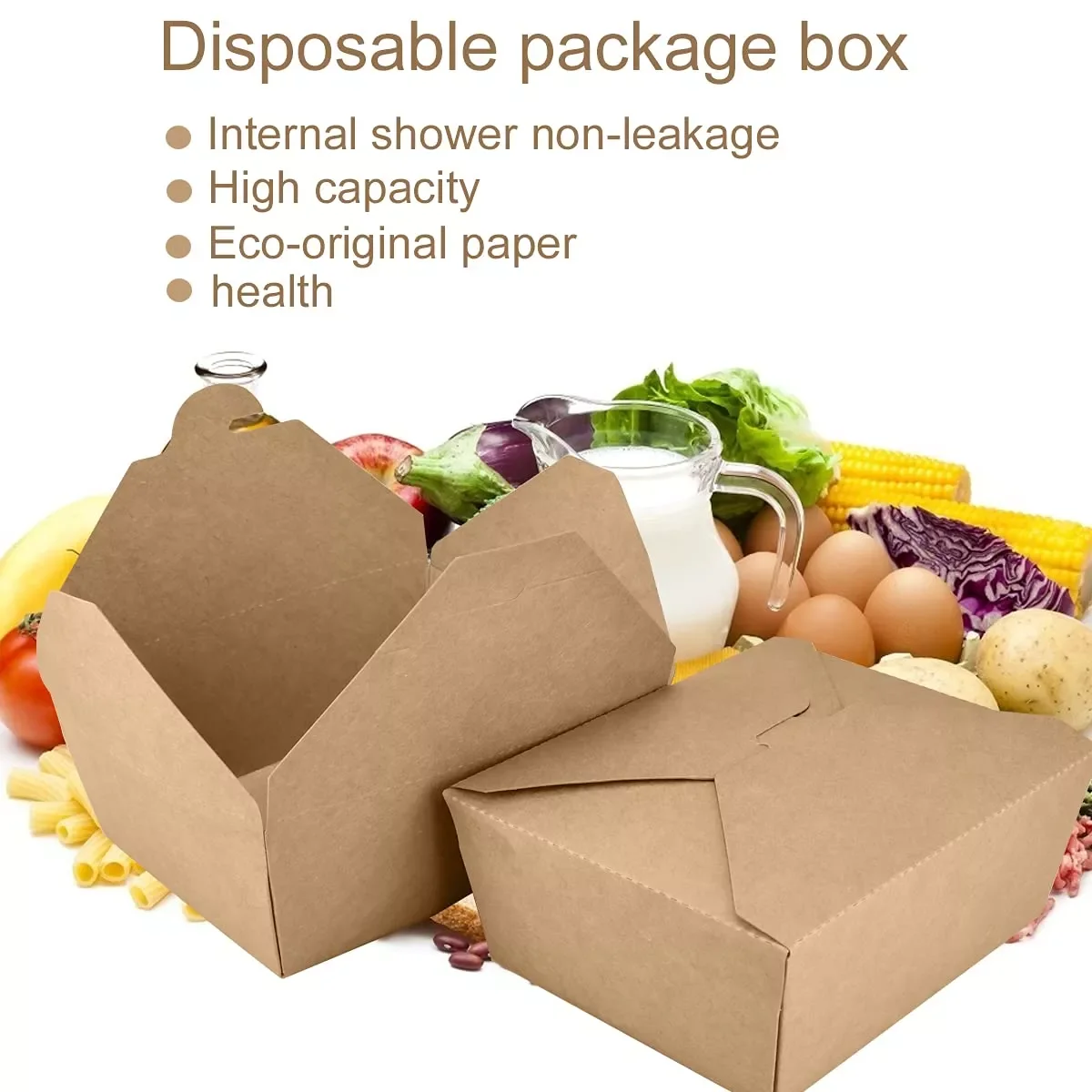 KG Disposable Pack Take Out Container Fast Food Bread Packaging Emballage Burger Churros Paper Boxes to Go Box Restaurant Crepe