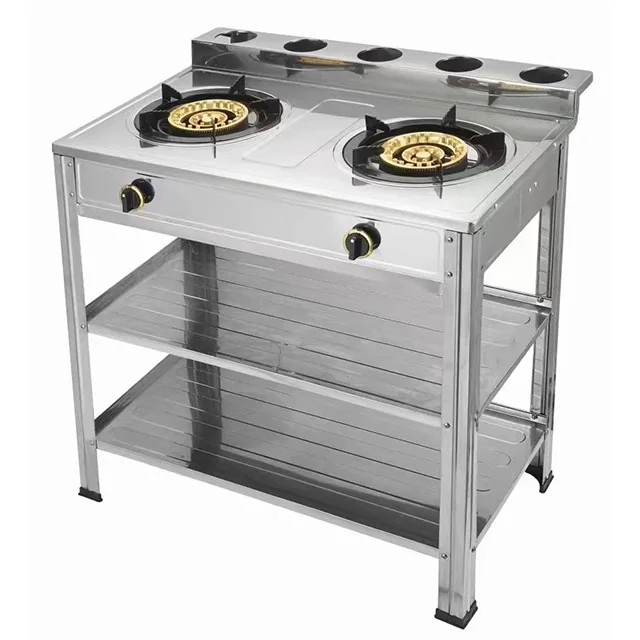 China Hot-selling High-efficiency 4 Burners 2 Burners Standing Gas Stove Home restaurant