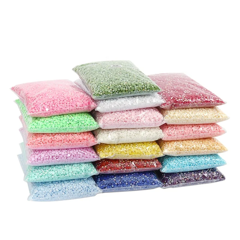 Meiyin Meilin 2mm 4mm 6mm 8mm 10mm FlatBack Pearl Half Round Beads abs Flat back loose pearls jewelry Decoration