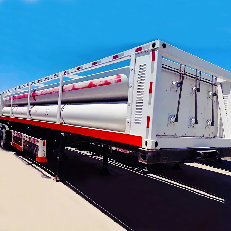 Customized  20ft 40ft Multi Tubes High pressure Gas  CNG Hydrogen Gas Tube Skid Container
