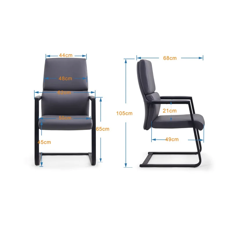 Factory outlet height adjustable office chair use in office luxury boss chair with black color Pu seat office chair