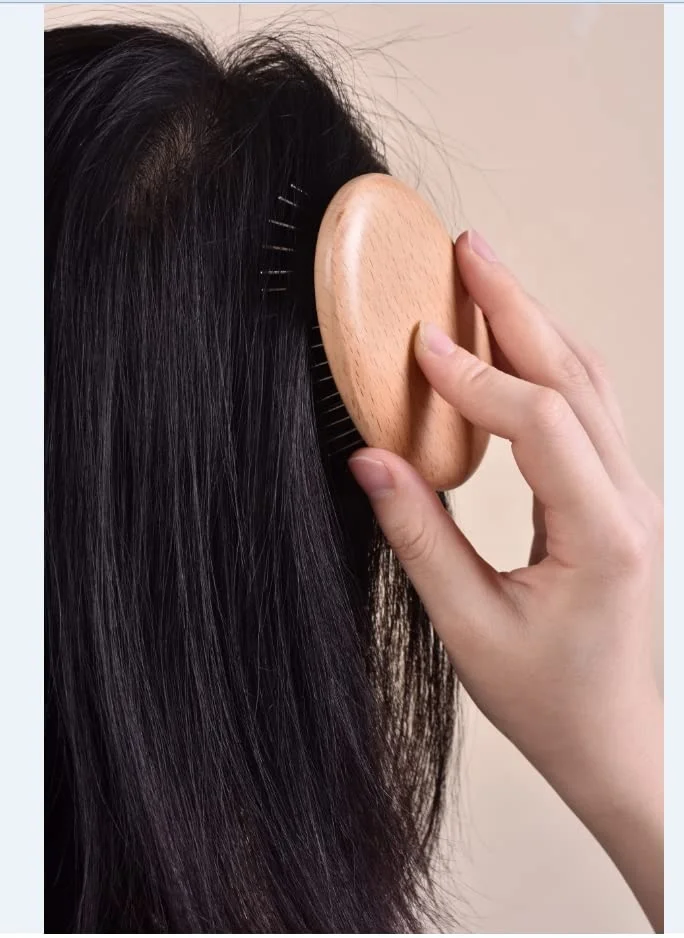 Steel Needle hair brush Easily Penetrates The Hair to Reach The Scalp Mini brush can be a wig brush