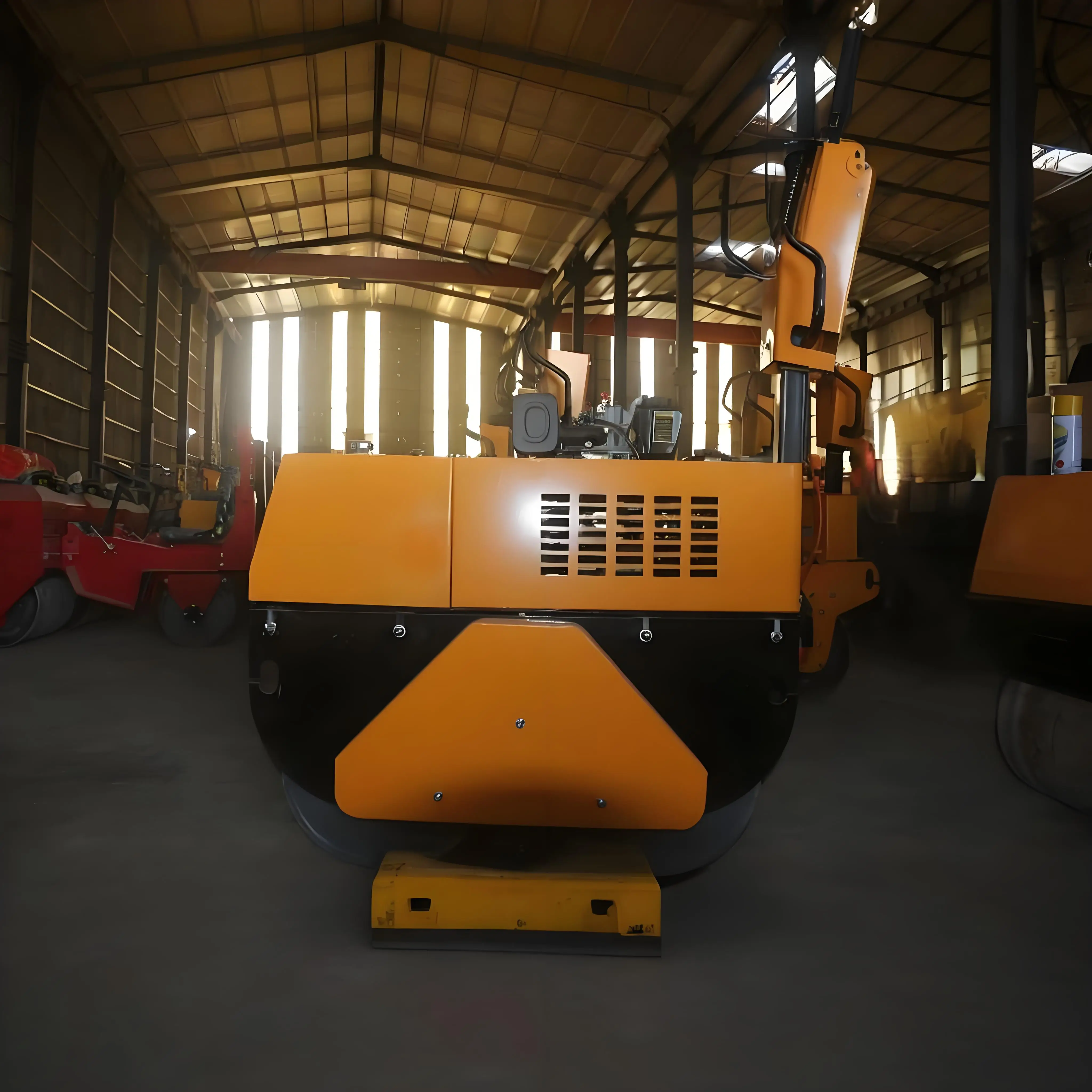 Self-Propelled Vibratory Diesel Engine Mini Handheld Road Rollers Compactor Small Walk Behind Road Roller