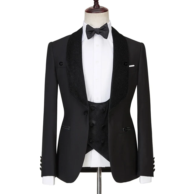 C-D-G Latest Coat Design Men Suits Tailor-Made Tuxedo 3 Pieces Blazers Wedding Party Singer Groom Costume Homme