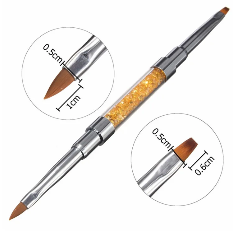 Оптовая продажа, высококачественная акриловая кисть для ногтей, кисть для ногтей по низкой цене