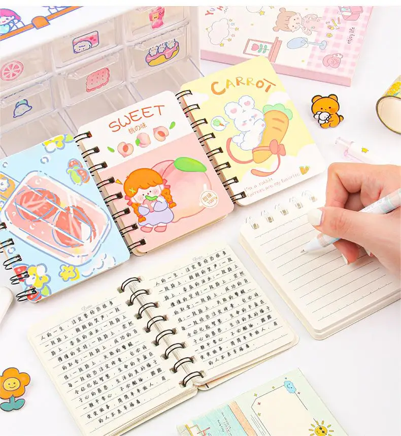 kawaii anime mini notebook anime Coil special-shaped Kuromi Cinnamorol student gift school office Stationery mini Notebook