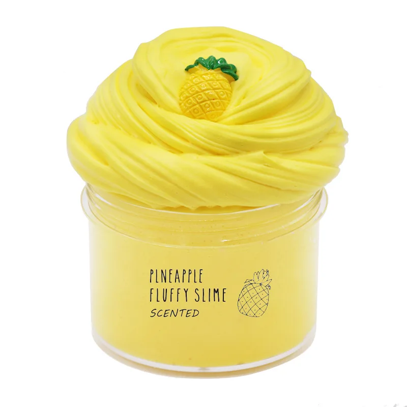 2020 New Hot Selling Slime Toy Set Soft Color Brinquedo EN71 Kids Cotton Mud Foam Cotton Clay Fluffy Slime Super Light Clay