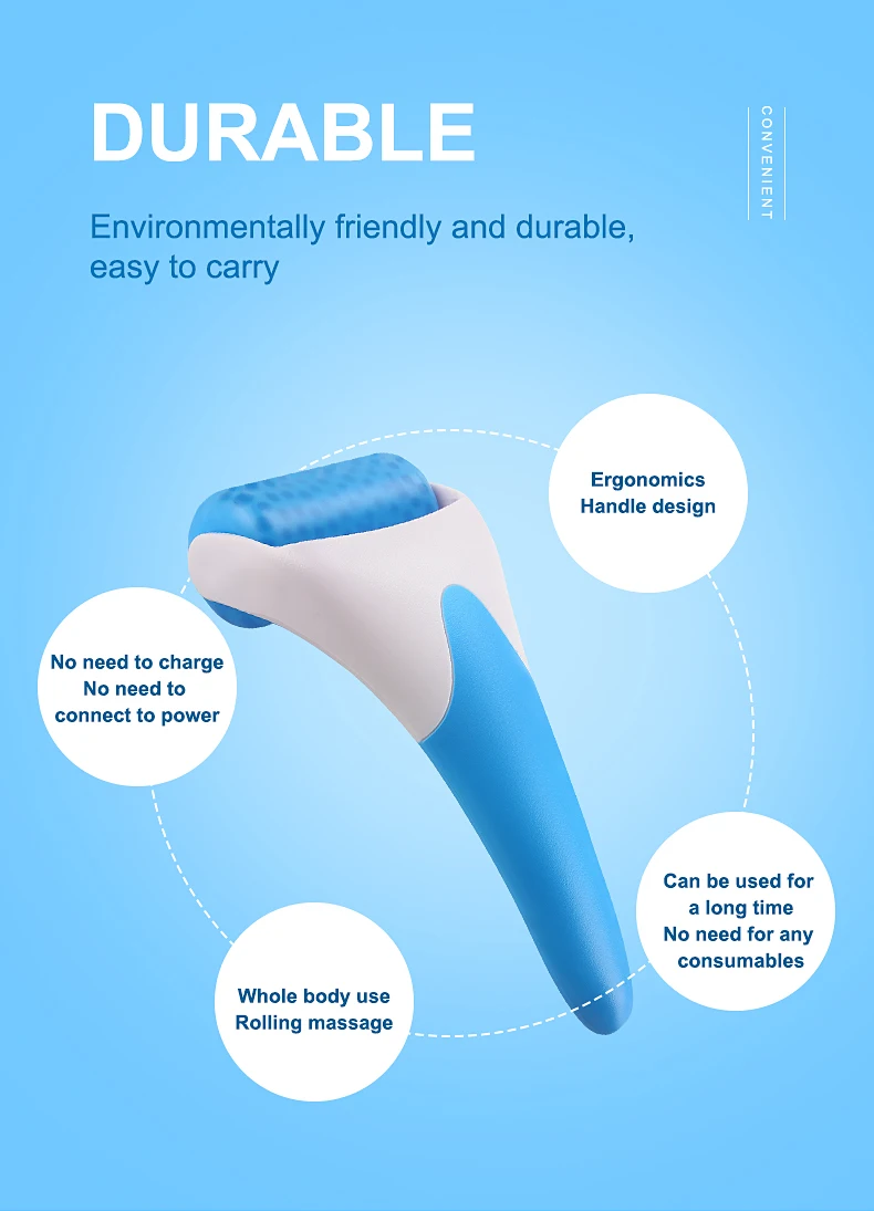 Trending Products 2024 Cooling Facial Ice Roller for Eye Face Body Anti-puffiness Other Massage Eye Facial Ice Rollers for Face