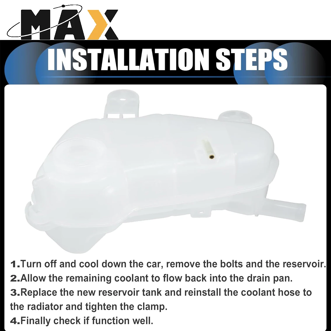 Coolant Expansion Reservoir Overflow Tank For Mercedes BMW Audi Toyota Honda VW Nissan Dodge Ford Chevrolet Hyundai Kia Jeep